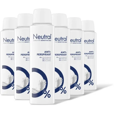 Neutral Anti-transpirant deodorant spray 6-pack