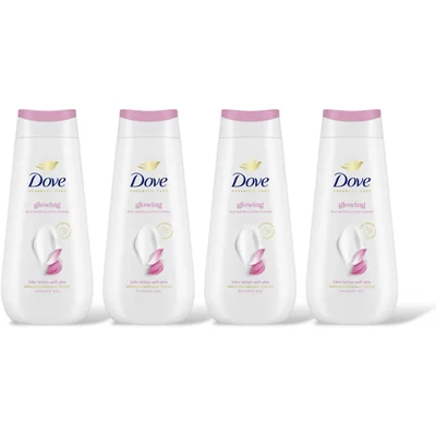 Dove Glowing douchegel 4-pack