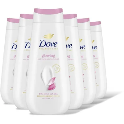 Dove Glowing douchegel 6-pack