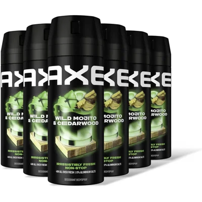 Axe Mojito & cedarwood deo bodyspray 6-pack
