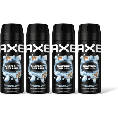 Axe Anarchy for him deo bodyspray 4-pack