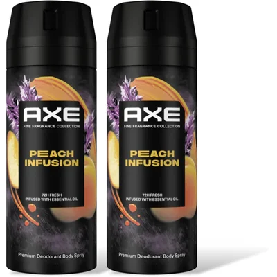 Axe Peach infusion deodorant bodyspray 2pack