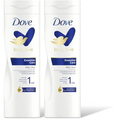 Dove Body lotion essential care 2-pack