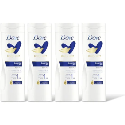 Dove Body lotion essential care 4-pack