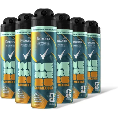 Rexona Men FIFA limited collection spray 6-pack