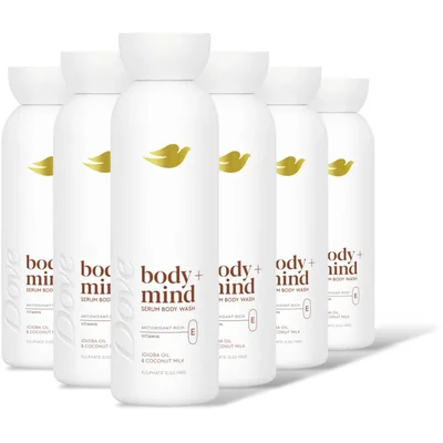 Dove Body+mind jojoba oil & coconut 6-pack