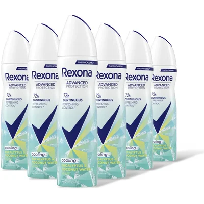 Rexona Cooling eucalyptus & coconutwater 6-pack