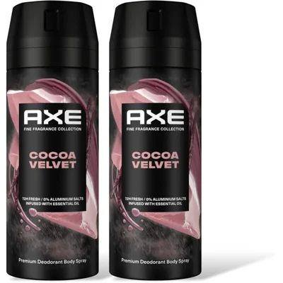 Axe Cocoa velvet deodorant bodyspray 2-pack