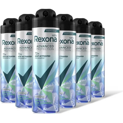 Rexona Men cooling menthol & lavender 6-pack