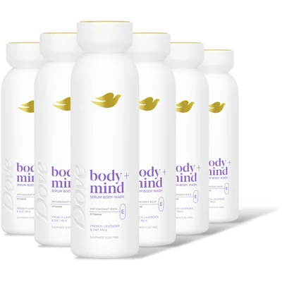 Dove Body+mind lavender & oat milk 6-pack