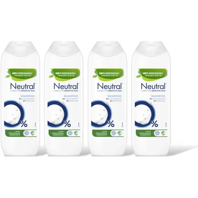 Neutral Shampoo 0% normaal 4-pack