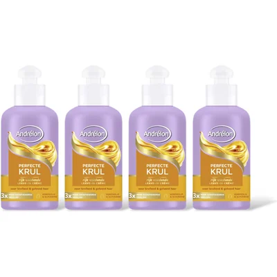 Andrélon Perfecte krul leave-in crème 4-pack