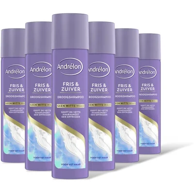 Andrélon Fris & zuiver droogshampoo 6-pack