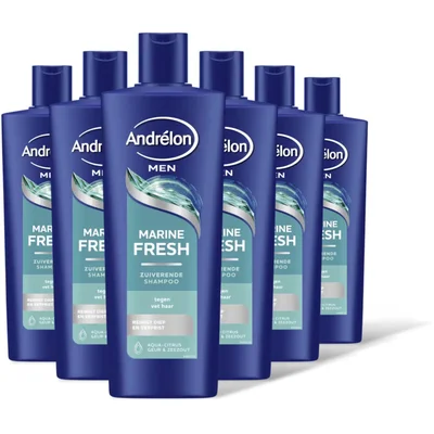 Andrélon Men marine fresh shampoo 6-pack