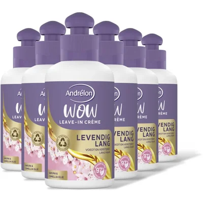 Andrélon Levendig lang leave-in crème 6-pack