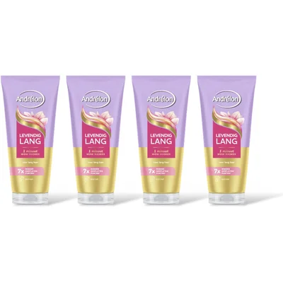 Andrélon Levendig lang 1 minuut wow masker 4-pack