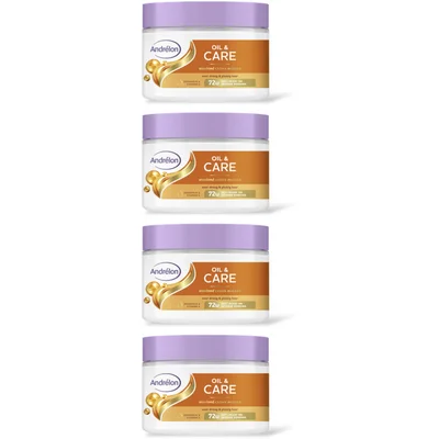 Andrélon Oil & care voedend crème masker 4-pack