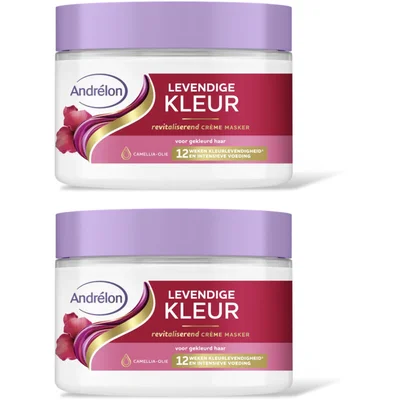 Andrélon Levendige kleur crème masker 2-pack