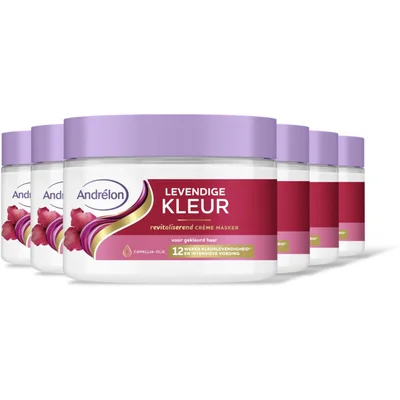 Andrélon Levendige kleur crème masker 6-pack