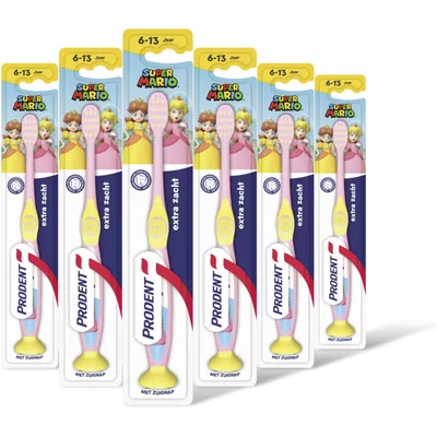 Prodent Tandenborstel super mario jr 6-12 6-pack
