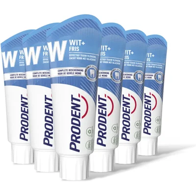 Prodent Tandpasta wit + fris 6-pack