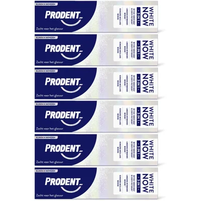Prodent Tandpasta white now 3-in-1 6-pack