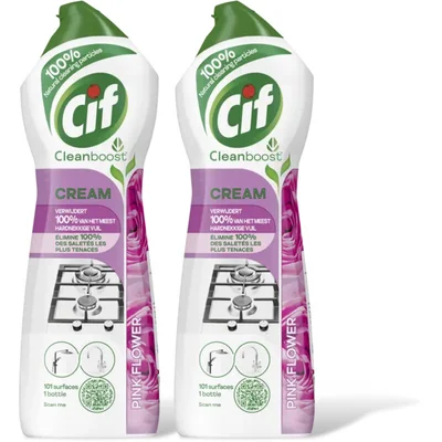 Cif Cream pink flower 2-pack