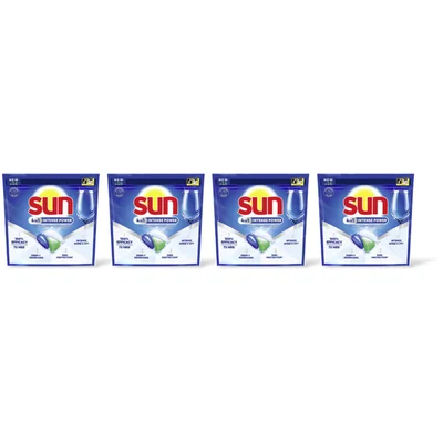 Sun 4in1 intense power vaatwascaps 4-pack