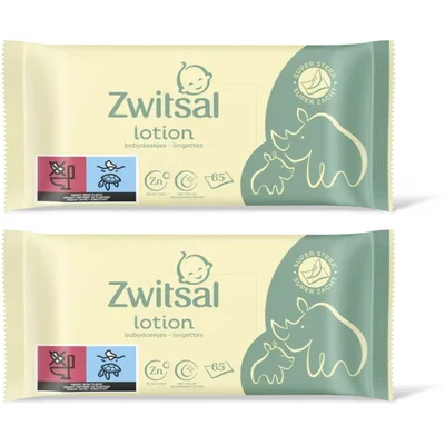 Zwitsal Baby lotion billendoekjes 2-pack