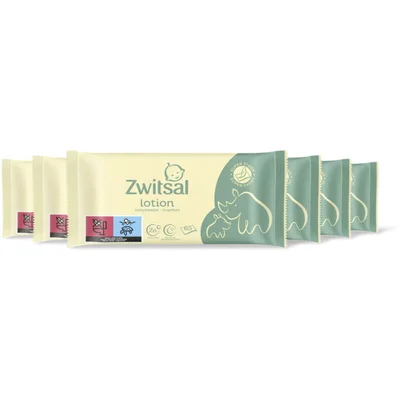 Zwitsal Baby lotion billendoekjes 6-pack