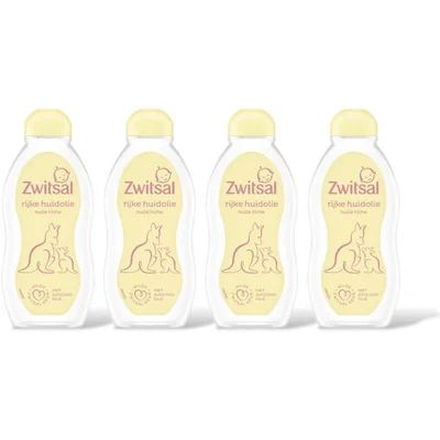Zwitsal Baby rijke huidolie 4-pack