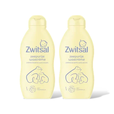 Zwitsal Baby zeepvrije wascrème 2-pack