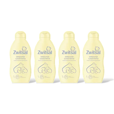 Zwitsal Baby zeepvrije wascrème 4-pack