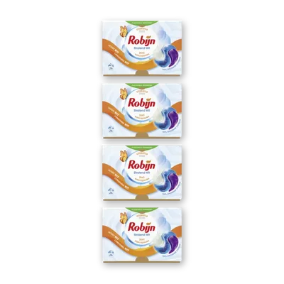 Robijn Stralend wit 3-in-1 wascapsules 4-pack