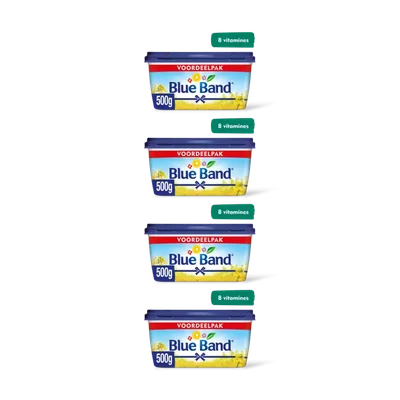 Blue Band Halvarine palmolievrij voordeelpak 4pack