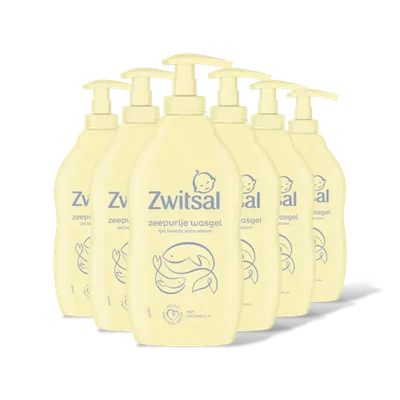 Zwitsal Baby zeepvrije wasgel 6-pack