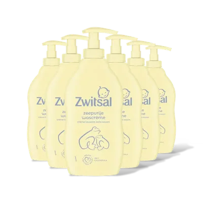 Zwitsal Baby zeepvrije wascrème 6-pack