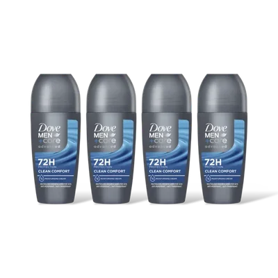 Dove Men+care clean comfort roller 4-pack
