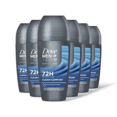 Dove Men+care clean comfort roller 6-pack