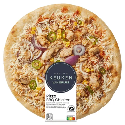 Uit de keuken van PLUS Pizza BBQ Chicken