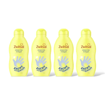 Zwitsal Baby zeepvrije wasgel 4-pack