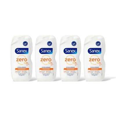 Sanex Zero% nourishing douchegel drg huid 4pk