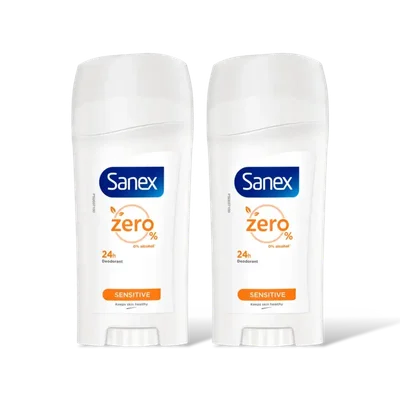 Sanex Zero% sensitive deodorant stick 2-pack