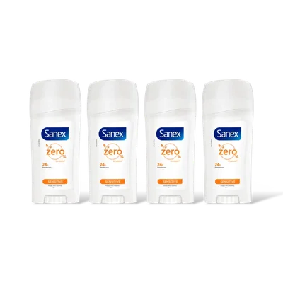 Sanex Zero% sensitive deodorant stick 4-pack