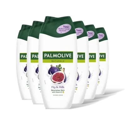 Palmolive Naturals fig & milk shower cream 6-pack