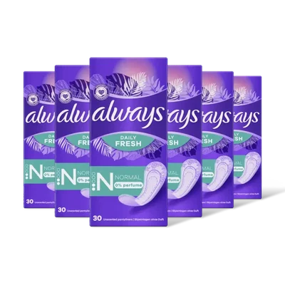 Always Dailies normal inlegkruisjes 6-pack