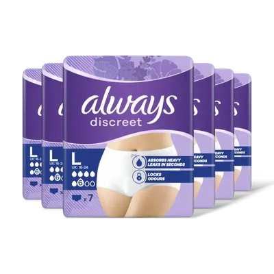 Always Discreet normal broekjes maat L 6-pack