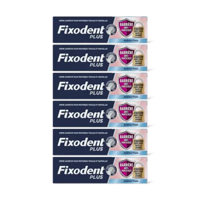 Fixodent Plus kleefpasta duo bescherming 6-pack