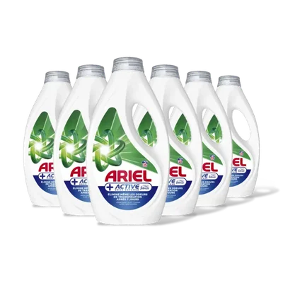 Ariel Vloeibaar+ active wasmiddel 6-pack