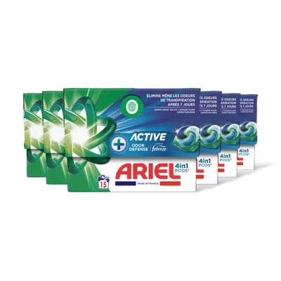 Ariel 4in1 pods+ active wasmiddelcapsules 6pck